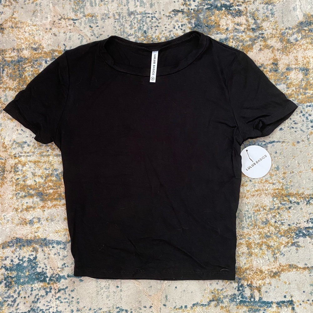 LULUS BASICS Top: Black - Small